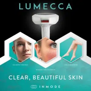 Image of the Lumecca IPL device and results